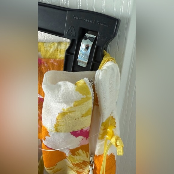 CeCe A-Line Skirt with Pink, Orange, and Yellow Floral Design - Picture 4 of 12